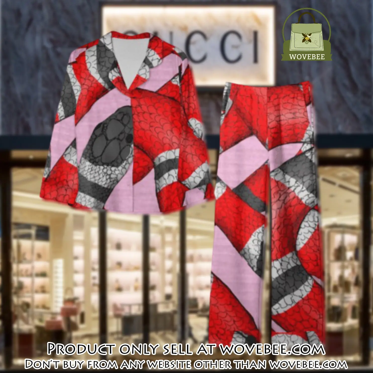 Trending luxury gc satin pajama set pjs1062 wvb1402186